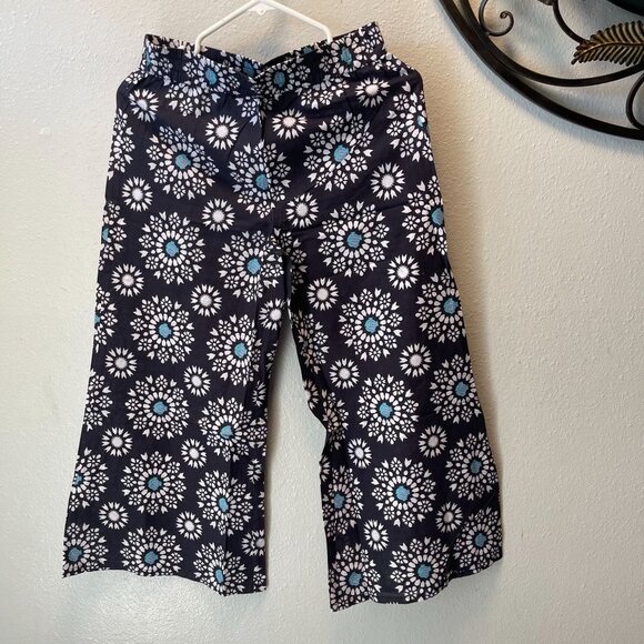 MODAPOSA Boho Beach Pants & Bag Set S Floral Fish Print Lounge Coastal Wear - Picture 11 of 11